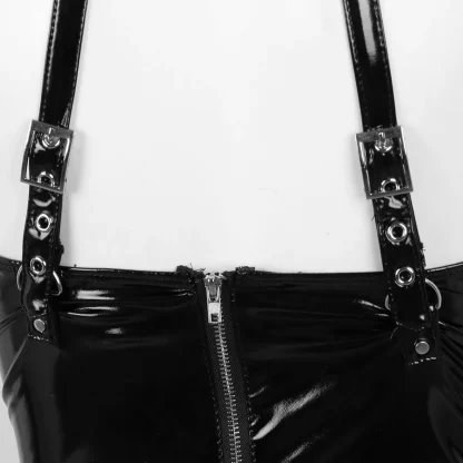 Crotchless Halter Black Bodysuit - Image 6