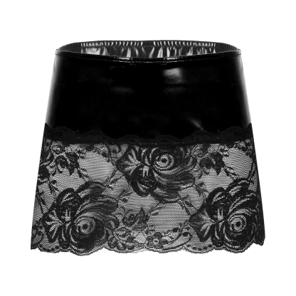 Sexy Sheer Lace Micro Skirt - Image 7