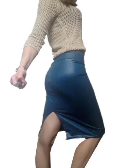 Bodycon Solid Midi Skirts - Image 4