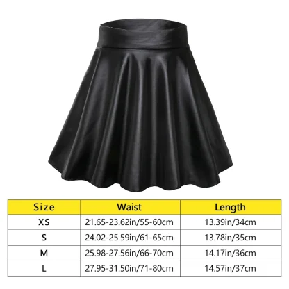 High-waist Black Skater Skirt - Image 7
