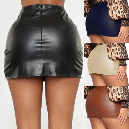 Sexy Solid Pencil Mini Skirts - Image 4