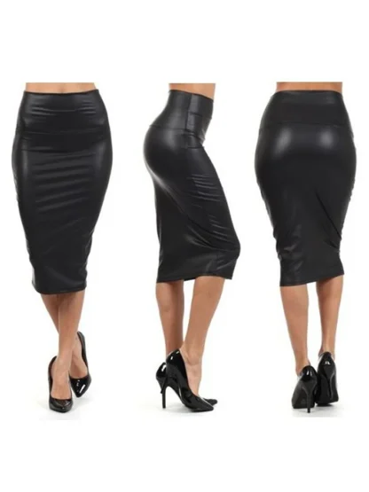 Bodycon Solid Midi Skirts - Image 7