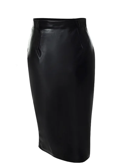 Zippered Slit Midi Skirt - Image 6
