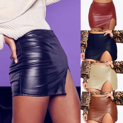 Sexy Solid Pencil Mini Skirts - Image 3