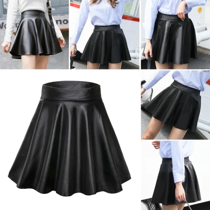 High-waist Black Skater Skirt - Image 6