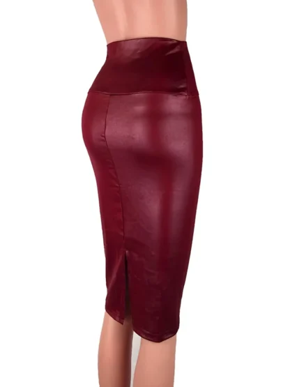 Bodycon Solid Midi Skirts - Image 5