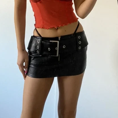 Sexy Low Rise Mini Skirt - Image 3