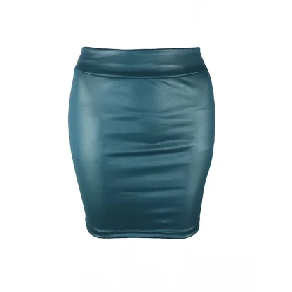 Pencil Solid Mini Skirts - Image 5