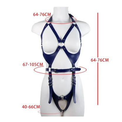 Erotic Black Body Harness - Image 7