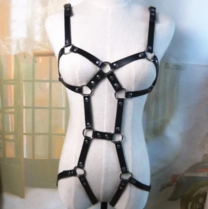 Sexy Rivet Black Harness - Image 4