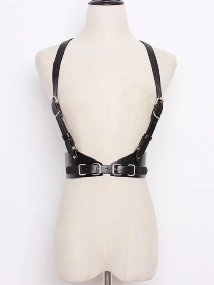 Adjustable Belt Black Corset Harness - Image 7