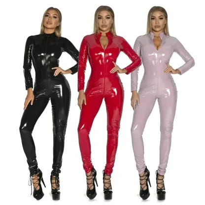 Zippered Front Sexy Catsuits - Image 6