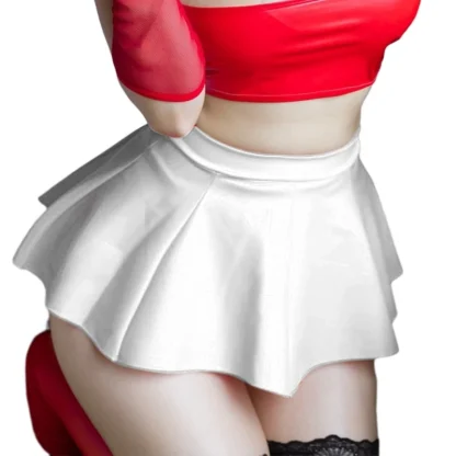 Solid Sexy Pleated Micro Skirts - Image 5
