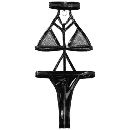 Zippered Crotch Teddy Lingerie - Image 6