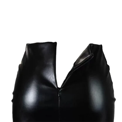 Black Chic Slit Mini Skirt - Image 6