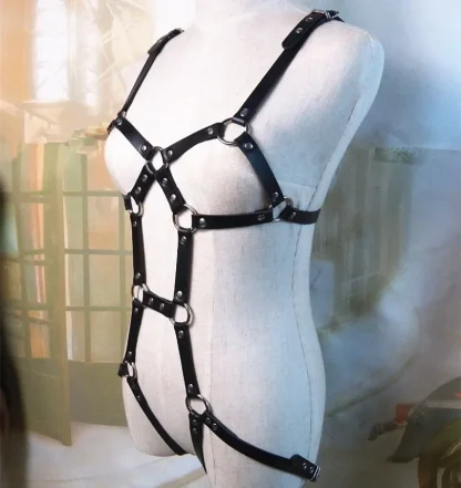 Sexy Rivet Black Harness - Image 5