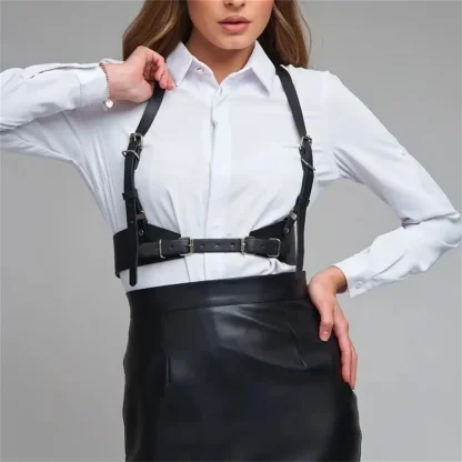 Adjustable Belt Black Corset Harness - Image 2