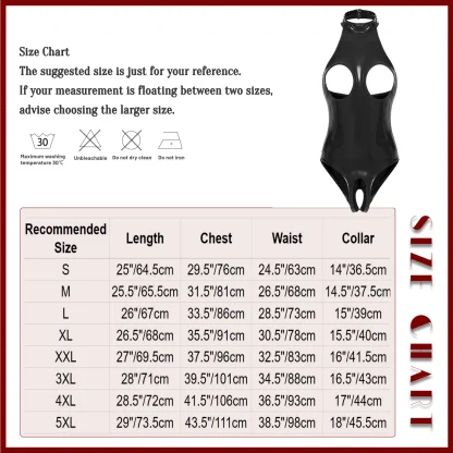 Open Cup Halter Teddy Lingerie - Image 7