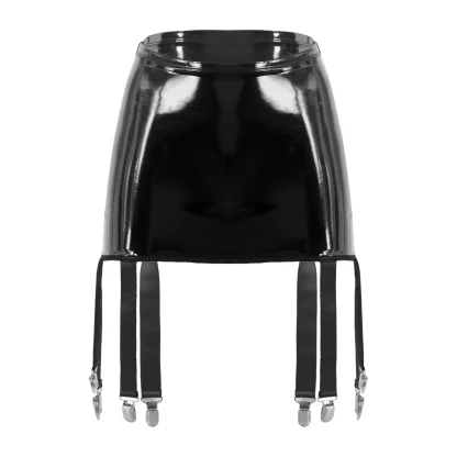 High-waist Bodycon Skirt Garter Belts
