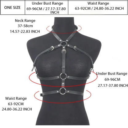 Adjustable Black Belt Harnesses - Image 7