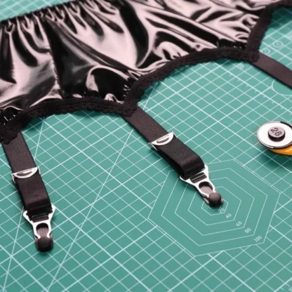 Sexy Lace Trim Solid Garter Belt - Image 6