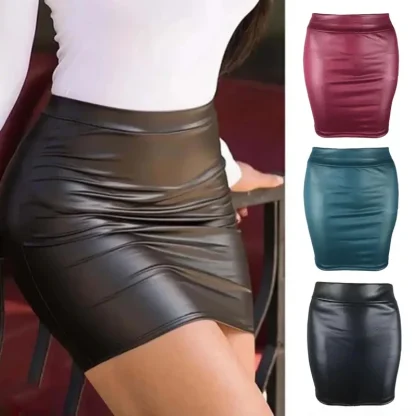 Sexy Solid Bodycon Mini Skirts - Image 6