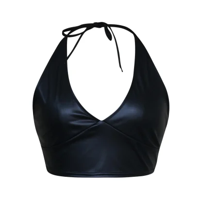 V-neck Halter Corset Top - Image 3