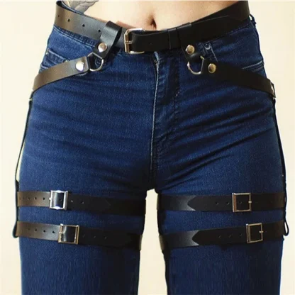 Sexy Rivet Black Harness - Image 2