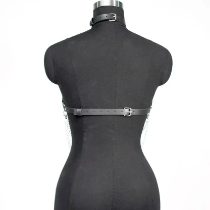 Halter Rivet Chain Black Harness - Image 4