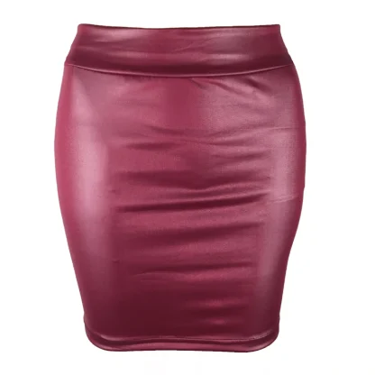 Sexy Solid Bodycon Mini Skirts - Image 4