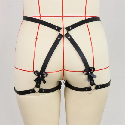 Bowknot Black Thigh Harness - Image 2