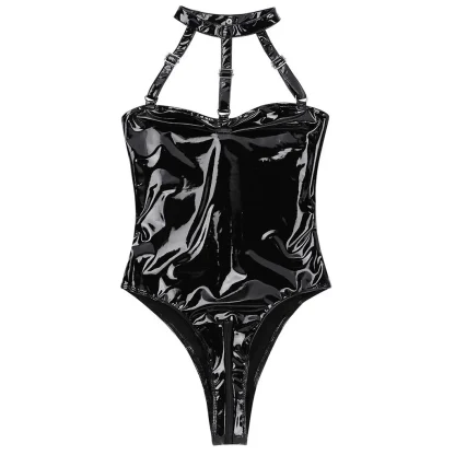 Glossy Halter Bodysuit - Image 6