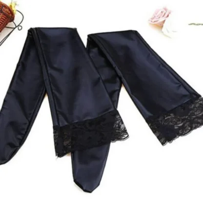 Lace Top Glossy Thigh-high - Image 2