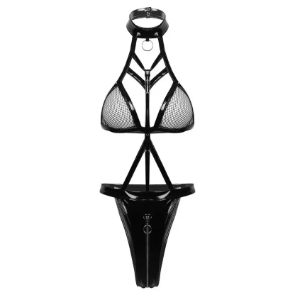 Zippered Crotch Teddy Lingerie - Image 5