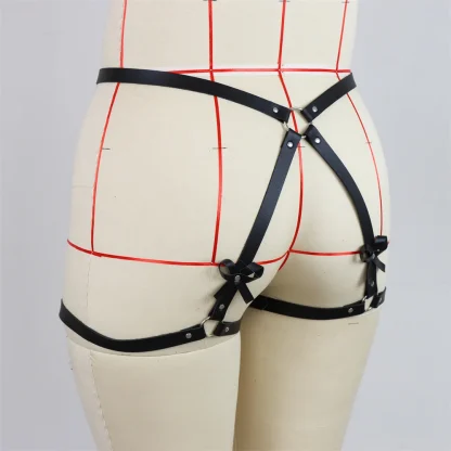 Bowknot Black Thigh Harness - Image 3