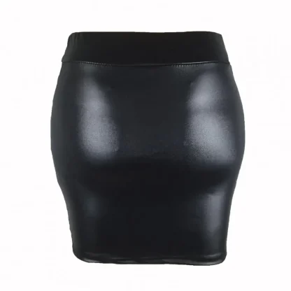 Skinny Solid Mini Skirts - Image 2