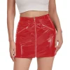 red-leather-skirt