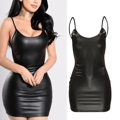 Backless Black Bodycon Babydoll - Image 3