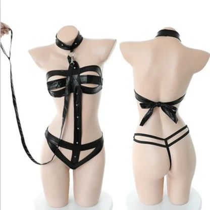 Erotic Open Crotch Teddy Lingerie - Image 7