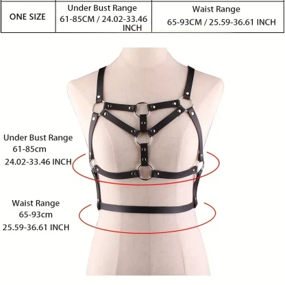 Black Rivet Top Harness - Image 5