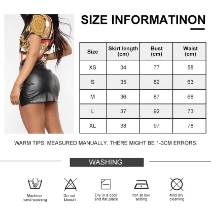 Black Chic Slit Mini Skirt - Image 7
