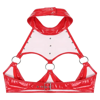 Open Cup Halter Bralette - Image 4
