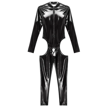 Sexy Hollow Out Catsuit - Image 4