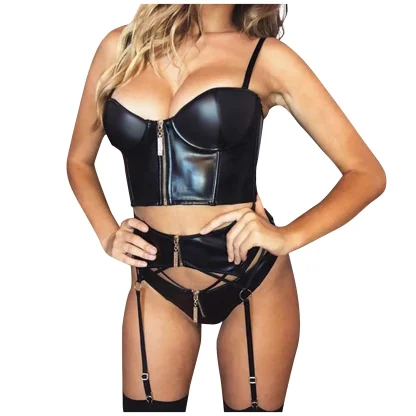 Sleek Black Lingerie Set
