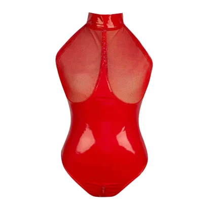 See-through Cups Halter Teddy - Image 3