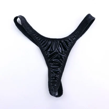 Wet Look Low-rise Thong - Image 5