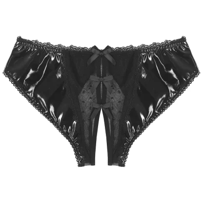 Bowknot Mesh Open Crotch Panty - Image 6