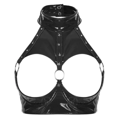 Open Cup Halter Bralette - Image 7