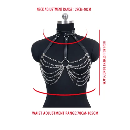 Chain Halter Bra Harness - Image 7