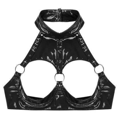 Open Cup Halter Bralette - Image 5